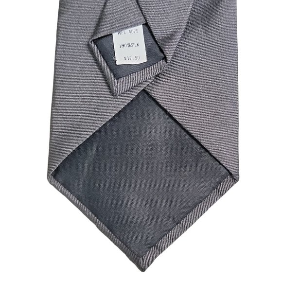 Oscar De La Renta Grey Silk Tie - Picture 2 of 4
